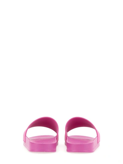 Shop Palm Angels Sandal With Logo In Multicolor