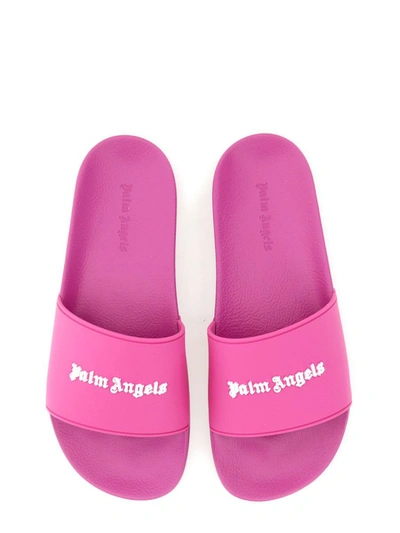 Shop Palm Angels Sandal With Logo In Multicolor