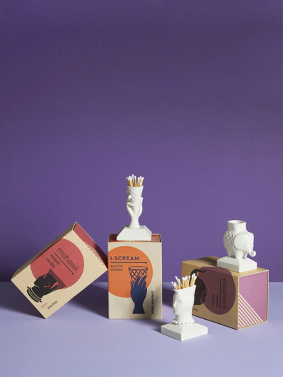 Jonathan Adler Mohawk Match Strike Figure In White