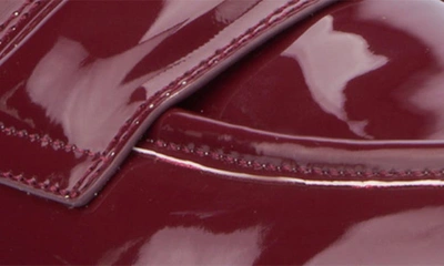 New York And Company Abbey Faux Leather Loafer In Wine