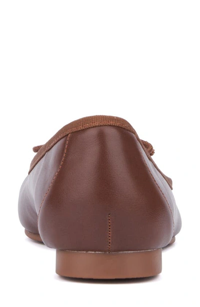 New York And Company Paulina Ballet Flat In Chocolate
