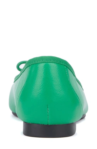 New York And Company Paulina Ballet Flat In Kelly Green