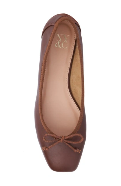 Shop New York And Company Paulina Ballet Flat In Chocolate