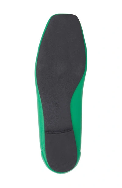 New York And Company Paulina Ballet Flat In Kelly Green