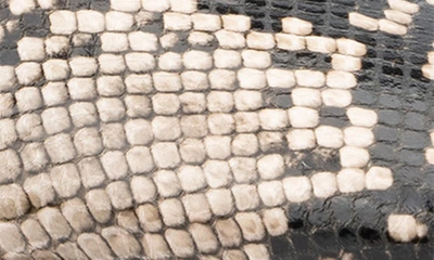 New York And Company Ryla Block Heel Platform Pump In Beige Snake