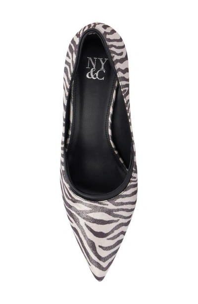 Shop New York And Company Kailynn Stiletto Pump In Zebra