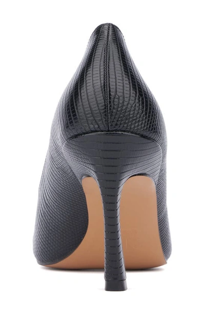 New York And Company Women's Katerina- Lizard Embossed Pump Heels In Black Lizard
