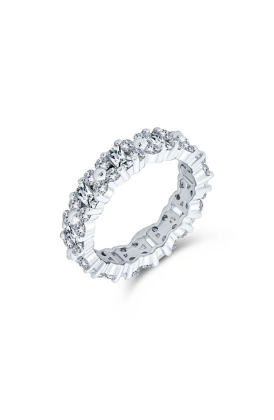 Shop Bling Jewelry Flower Cubic Zirconia Eternity Ring In Clear