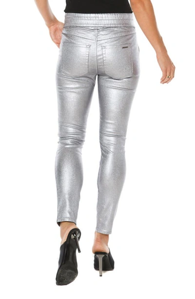 Shop Juicy Couture High Waist Corduroy Skinny Jeans In Gunmetal