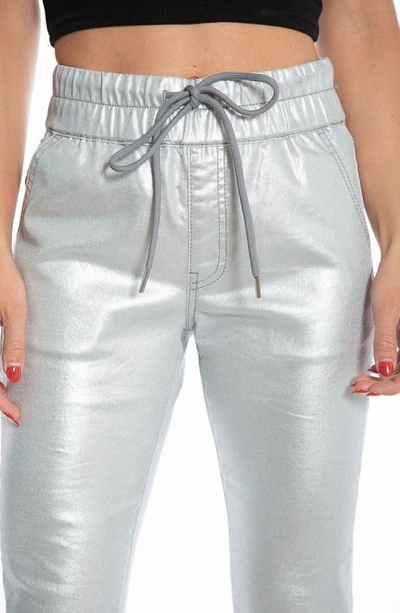 Shop Juicy Couture High Waist Corduroy Skinny Jeans In Gunmetal