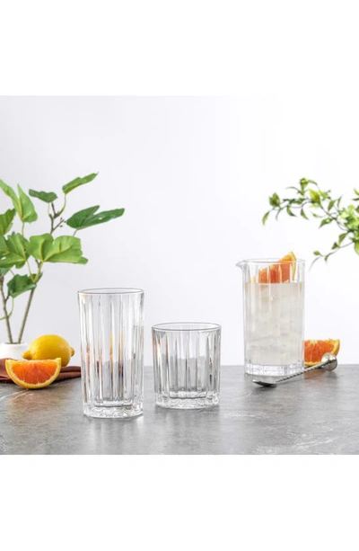 Joyjolt Alina 8-piece Highball & Rocks Glasses In Clear