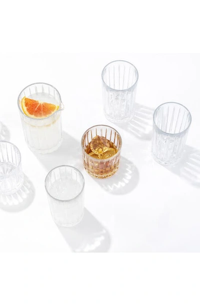 Joyjolt Alina 8-piece Highball & Rocks Glasses In Clear