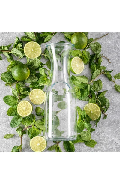 Joyjolt Hali Set Of 4 Glass Carafe In Clear