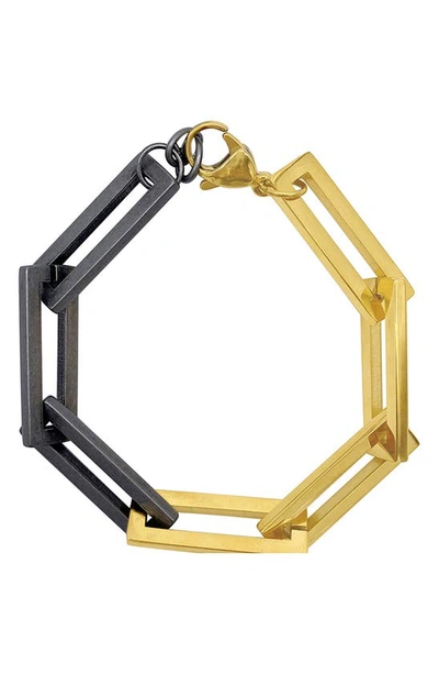 Shop Adornia Fine Two-tone Link Chain Bracelet In Gold Multi