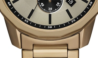 Shop Ax Armani Exchange Chronograph Bracelet Watch, 44mm In Brown