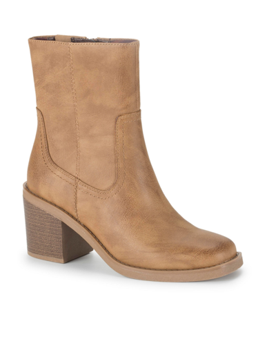 Shop Baretraps Women's Mckenna Zipper Mid Calf Boots In Sandstone