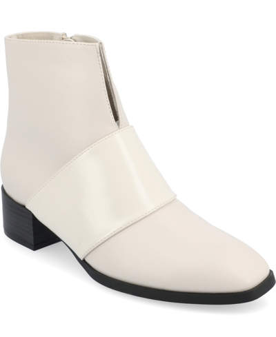 Journee Collection Collection Women's Tru Comfort Foam Kyler Booties In Bone
