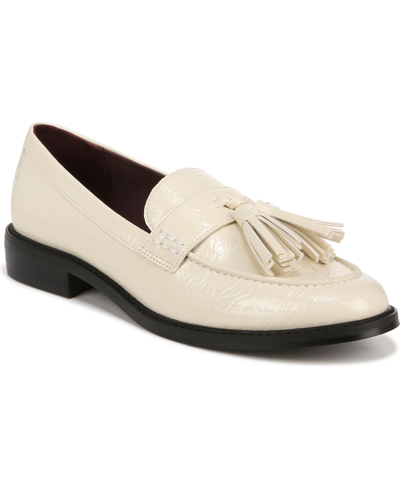 Shop Franco Sarto Women's Carolyn-low Tassel Loafers In Putty White Faux Leather