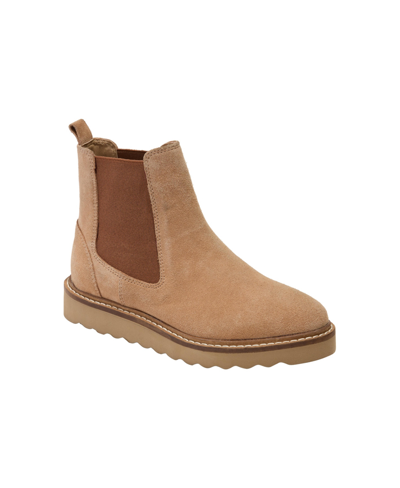 Shop Jack Rogers Big Girls Coco Chelsea Suede Pull-on Boots In Oak