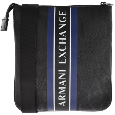 Armani Exchange Logo Messenger Bag Black | ModeSens