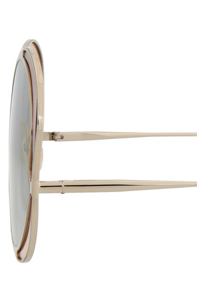Chloé 60mm Oversize Round Sunglasses In Gold Grey
