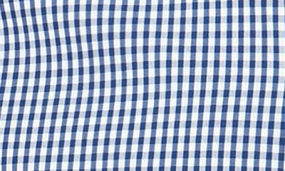 Shop Cutter & Buck Anchor Gingham Tailored Fit Long Sleeve Shirt In Indigo