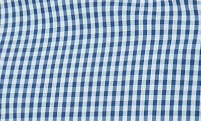 Shop Cutter & Buck Anchor Gingham Tailored Fit Long Sleeve Shirt In Zen Blue