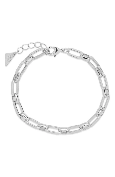Shop Sterling Forever Isla Chain Bracelet In Silver