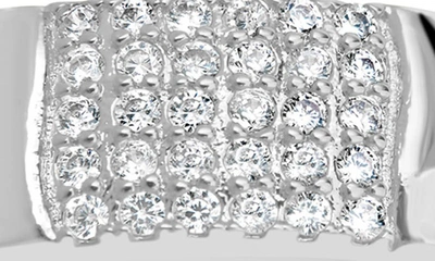 Sterling Forever Riley Pavé Cz Ring In Silver