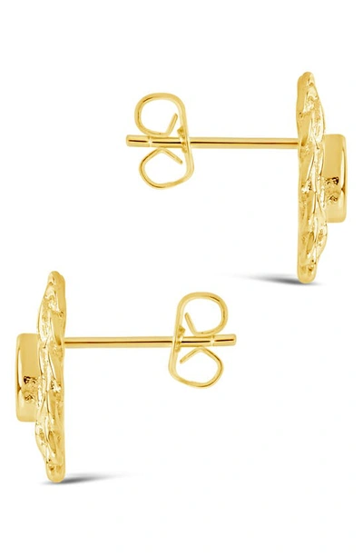 Shop Sterling Forever Lanira Cz Stud Earrings In Gold