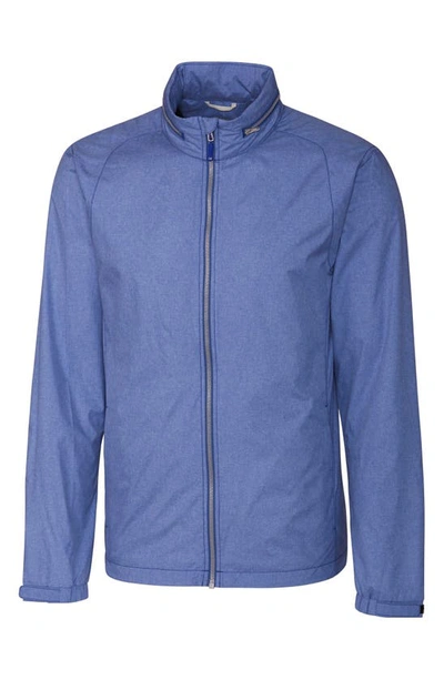 Shop Cutter & Buck Panoramic Water Resistant Packable Jacket In Tour Blue