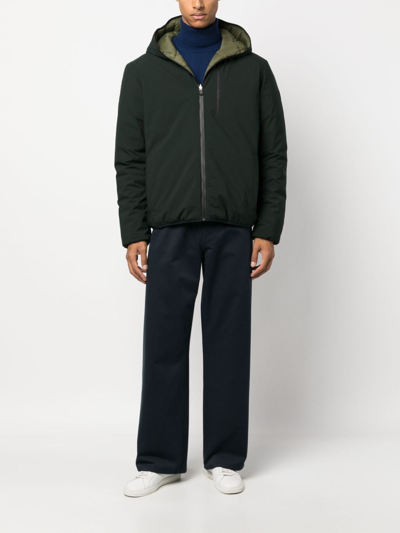 Save The Duck Ezra Hooded Puffer Jacket In Green