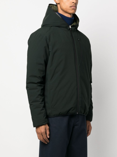 Save The Duck Ezra Hooded Puffer Jacket In Green