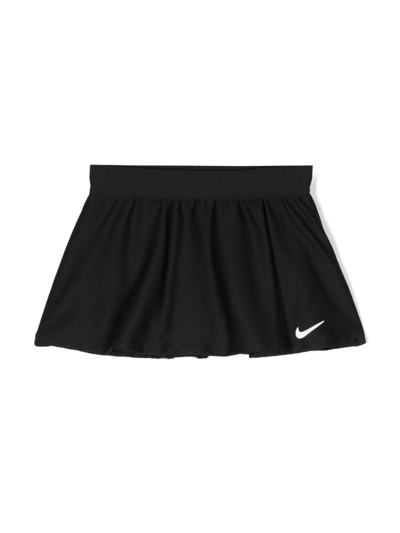 Shop Nike Logo-print Tennis Skirt In Black