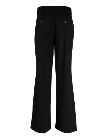 Shop Closed High-waisted Flared Trousers In Black