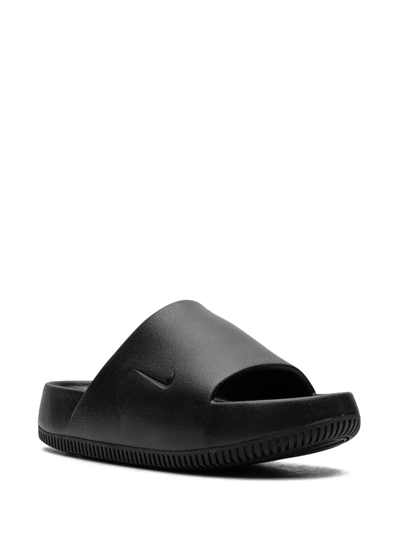 Nike Serene Contoured Open Toe Slides In Black
