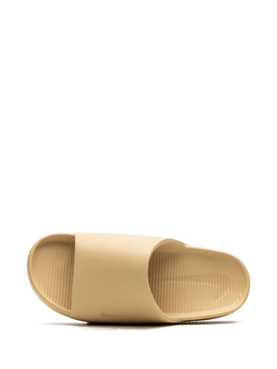 Shop Nike Calm "sesame" Slides In Neutrals