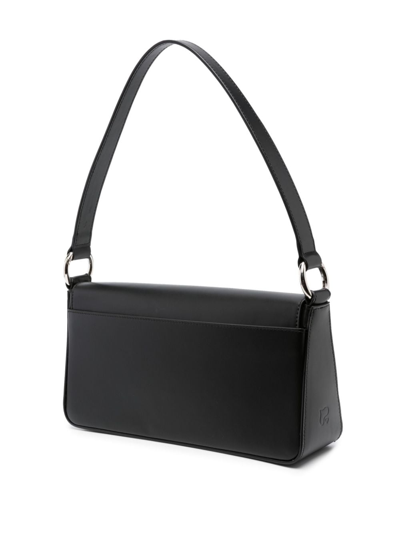 Shop Niccolò Pasqualetti Buchi Leather Shoulder Bag In Black