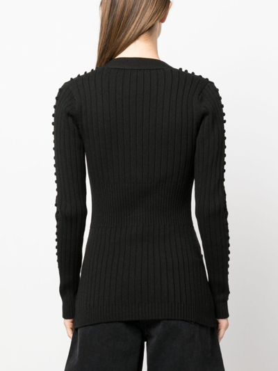 Durazzi Milano Black Wool Cardigan In Black