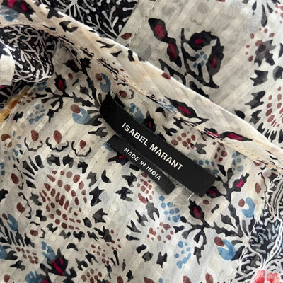 Pre-owned Isabel Marant Printed Transparent Sleeveless Long Shirt