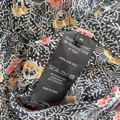 Pre-owned Isabel Marant Printed Transparent Sleeveless Long Shirt