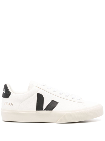 Shop Veja Campo Lace-up Sneakers In Weiss