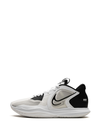 Shop Nike Kyrie 5 Low "white Wolf Grey Black" Sneakers In Weiss