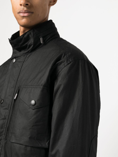 Barbour Winter Sapper Mens Wax Jacket In Schwarz