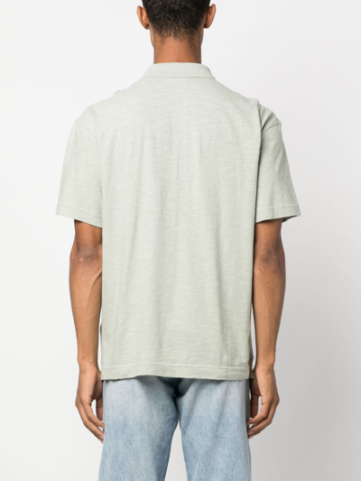 Shop Calvin Klein Short-sleeved Polo Shirt In Grün