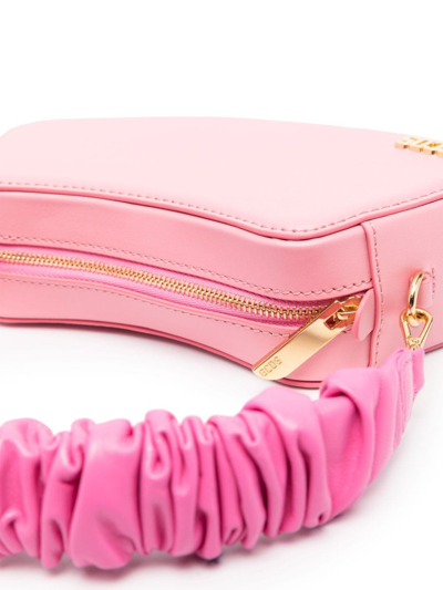 Shop Gcds Small Comma Shoulder Bag In Rosa