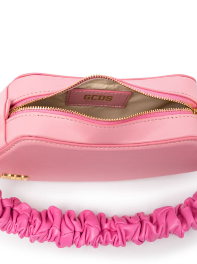 Shop Gcds Small Comma Shoulder Bag In Rosa