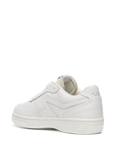 Shop Rag & Bone Retro Court Leather Sneakers In Weiss