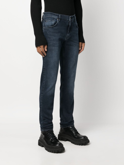 Shop J. Lindeberg Jay Active Slim-cut Jeans In Blau