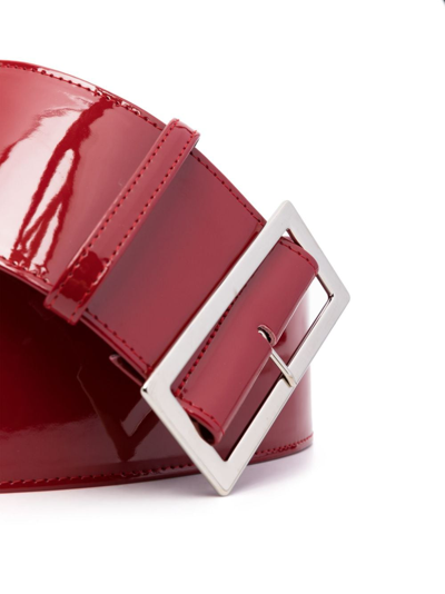 Shop Philosophy Di Lorenzo Serafini High Shine-finish Belt In Rot